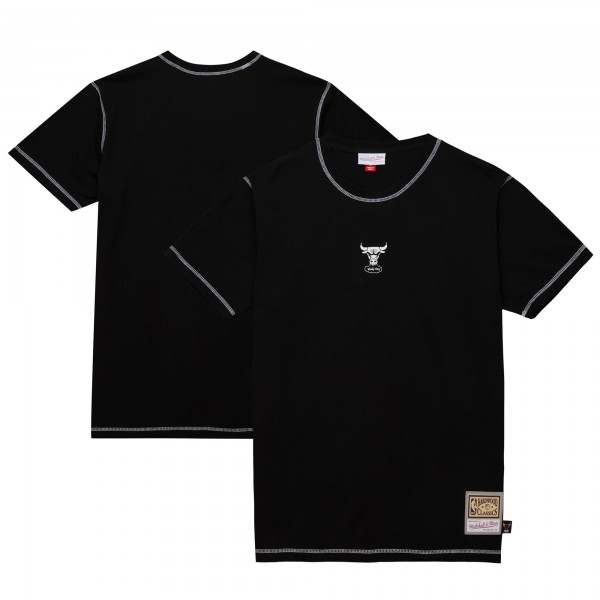 Футболка Chicago Bulls Mitchell & Ness Black Hardwood Classics Contrast 2K Graphic