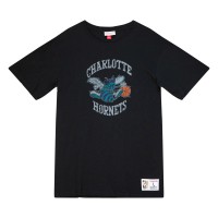 Футболка Charlotte Hornets Mitchell & Ness Black Legendary Slub
