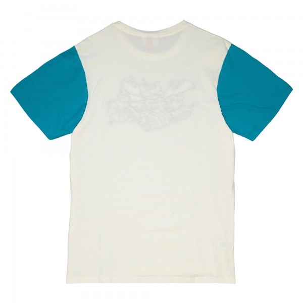Футболка Charlotte Hornets Mitchell & Ness Cream Color Block