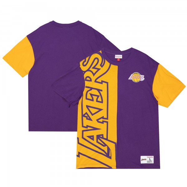 Футболка Los Angeles Lakers Mitchell & Ness Play By Play 2.0 - Gold/Purple