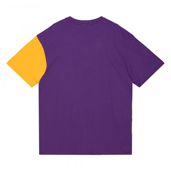 Футболка Los Angeles Lakers Mitchell & Ness Play By Play 2.0 - Gold/Purple