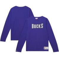 Футболка с длинным рукавом Milwaukee Bucks Mitchell & Ness Legendary Slub - Purple