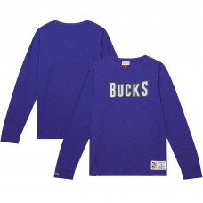 Футболка с длинным рукавом Milwaukee Bucks Mitchell & Ness Legendary Slub - Purple