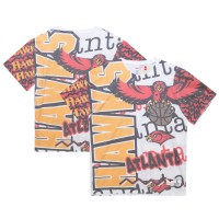 Футболка Atlanta Hawks Mitchell & Ness Jumbotron 2.0 Sublimated - White