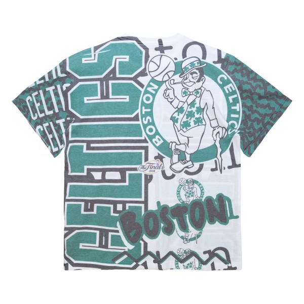 Футболка Boston Celtics Mitchell & Ness Jumbotron 2.0 Sublimated - White