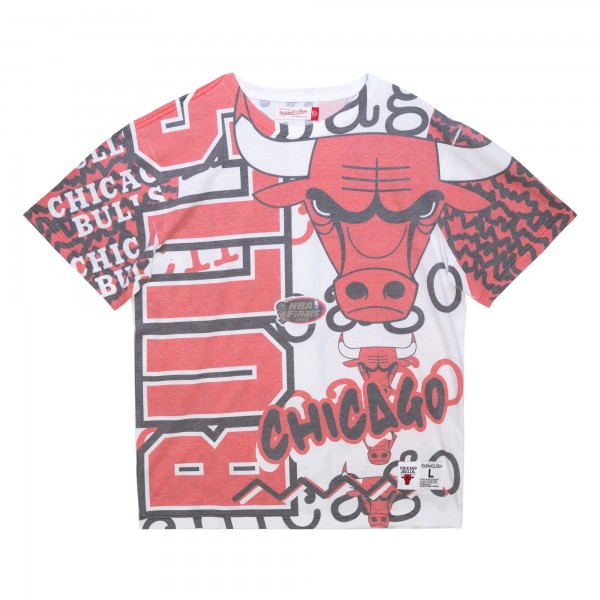 Футболка Chicago Bulls Mitchell & Ness Jumbotron 2.0 Sublimated - White