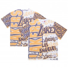 Футболка Los Angeles Lakers Mitchell & Ness Jumbotron 2.0 Sublimated - White