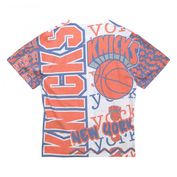 Футболка New York Knicks Mitchell & Ness Jumbotron 2.0 Sublimated - White