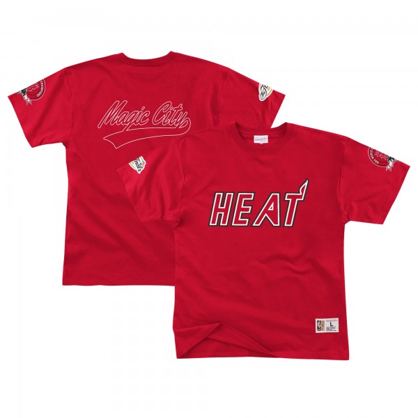 Футболка Miami Heat Mitchell & Ness Red Champ City