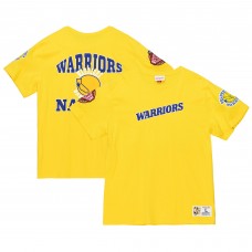 Golden State Warriors Mitchell & Ness Gold Team Origins Top