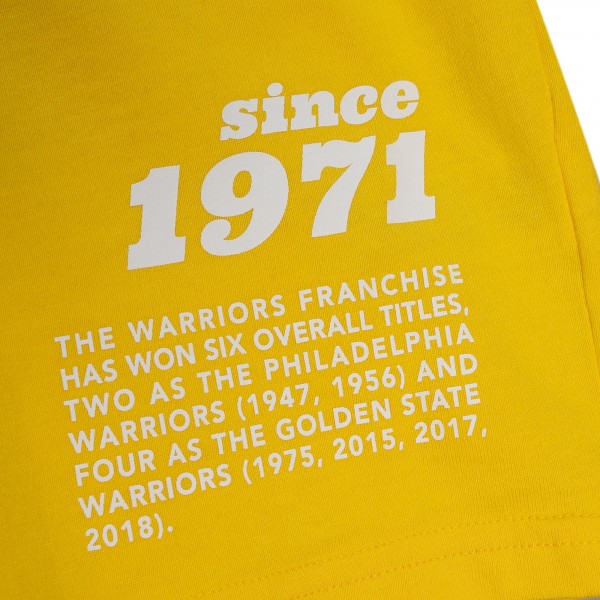 Golden State Warriors Mitchell & Ness Gold Team Origins Top