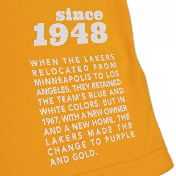 Футболка Los Angeles Lakers Mitchell & Ness Team Origins - Gold