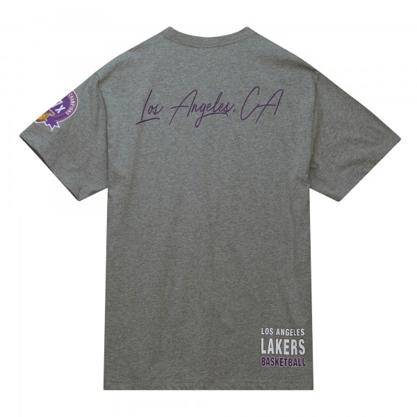 Футболка Los Angeles Lakers Mitchell & Ness City Collection - Heather Gray