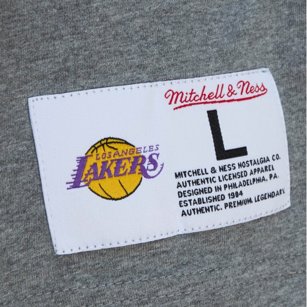 Футболка Los Angeles Lakers Mitchell & Ness City Collection - Heather Gray