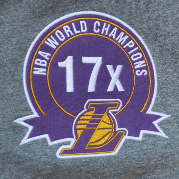 Футболка Los Angeles Lakers Mitchell & Ness City Collection - Heather Gray