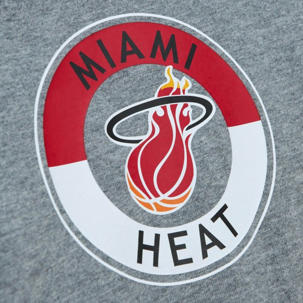 Футболка Miami Heat Mitchell & Ness Heather Gray City Collection