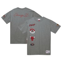 Футболка Chicago Bulls Mitchell & Ness City Collection - Heather Gray
