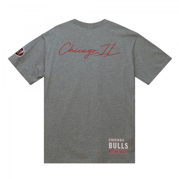 Футболка Chicago Bulls Mitchell & Ness City Collection - Heather Gray