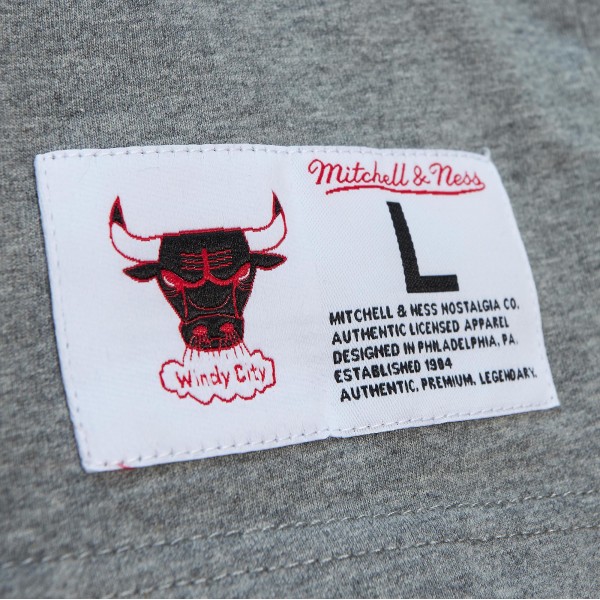 Футболка Chicago Bulls Mitchell & Ness City Collection - Heather Gray
