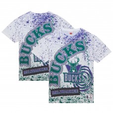 Футболка Milwaukee Bucks Mitchell & Ness Team Burst Sublimated - White