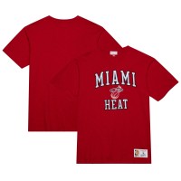 Футболка Miami Heat Mitchell & Ness Scarlet Hardwood Classics Legendary Slub