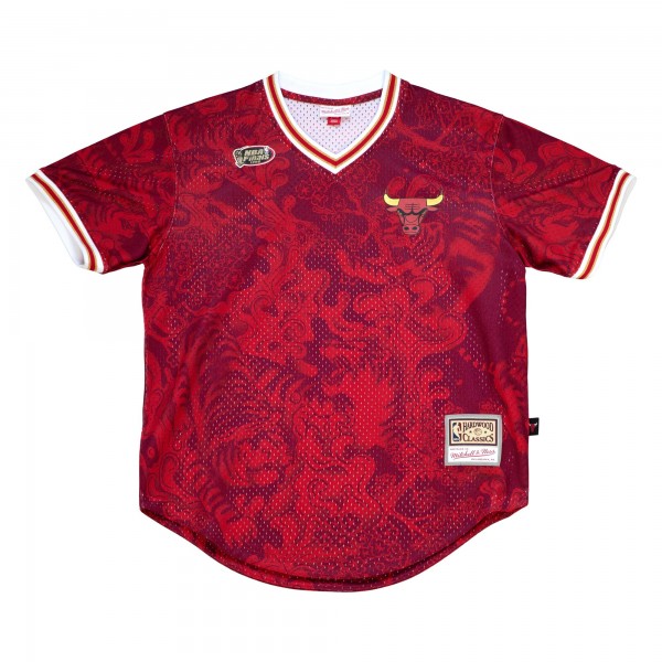Футболка Chicago Bulls Mitchell & Ness Red Chinese New Year 4.0 Mesh
