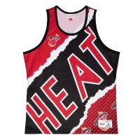 Майка Miami Heat Mitchell & Ness Black Jumbotron 2.0 Sublimated