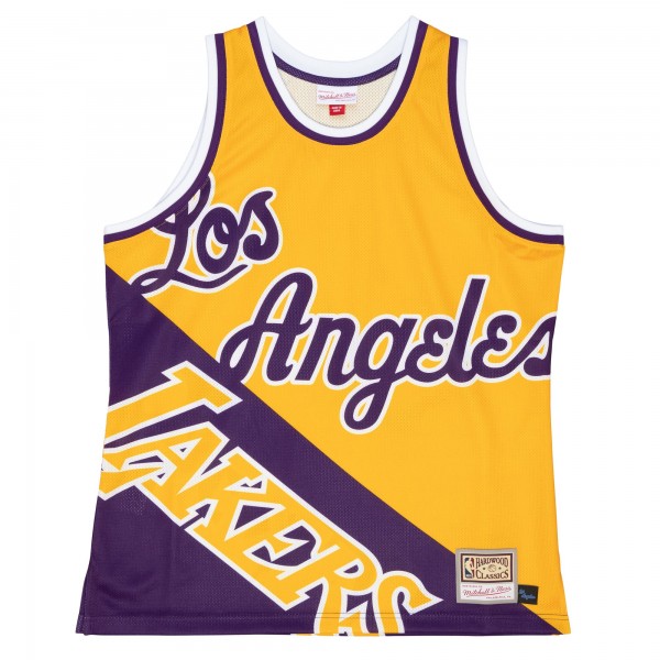 Майка Los Angeles Lakers Mitchell & Ness Big Face 5.0 Fashion - Gold