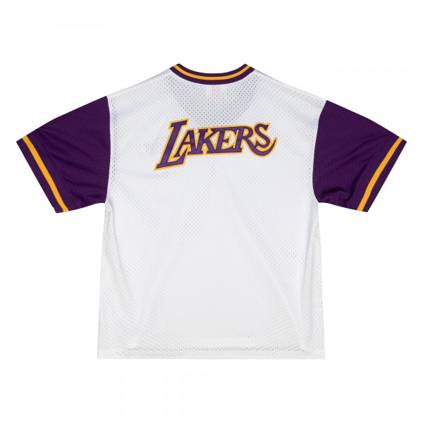 Футболка Los Angeles Lakers Mitchell & Ness Fashion Mesh V-Neck - White