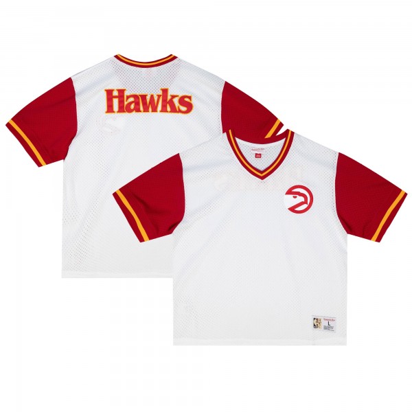 Футболка Atlanta Hawks Mitchell & Ness Fashion Mesh V-Neck - White