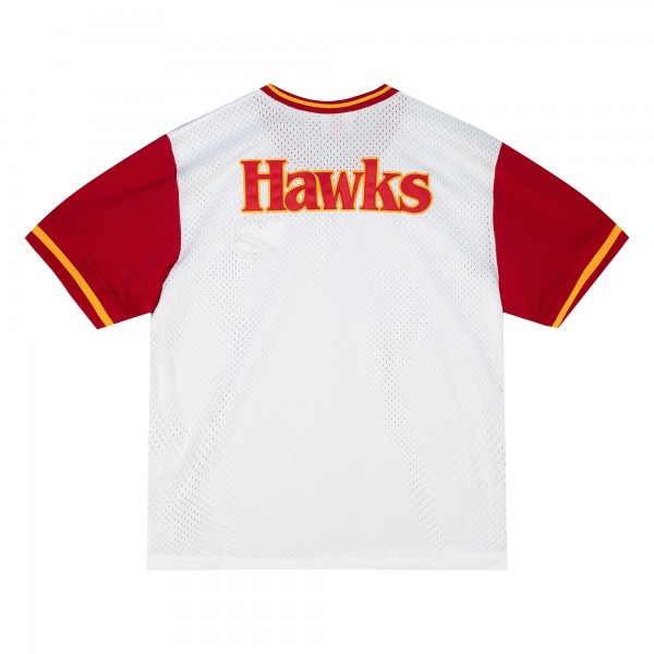 Футболка Atlanta Hawks Mitchell & Ness Fashion Mesh V-Neck - White