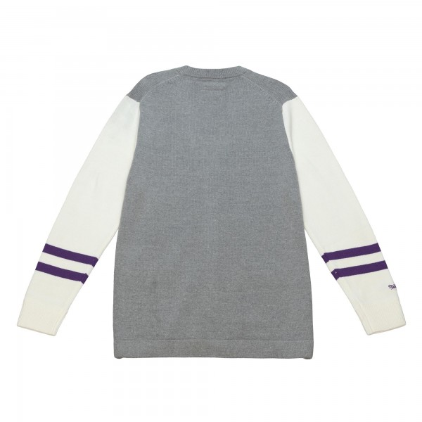 Кардиган Los Angeles Lakers Mitchell & Ness Full-Button - Heather Gray