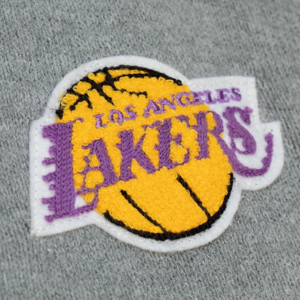 Кардиган Los Angeles Lakers Mitchell & Ness Full-Button - Heather Gray