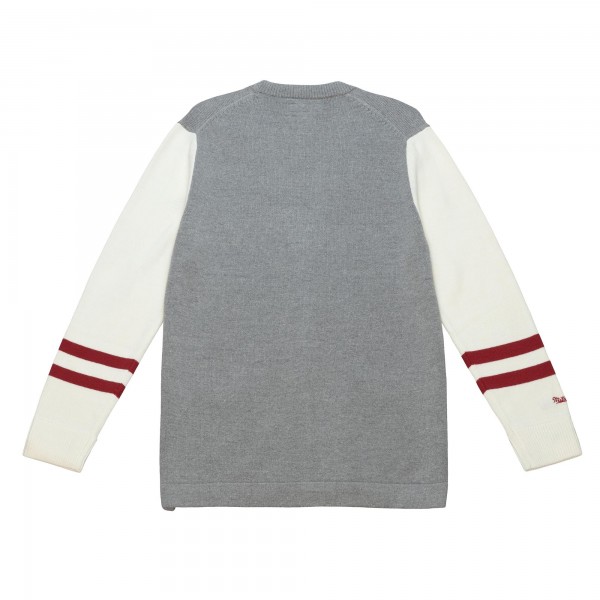 Кардиган Chicago Bulls Mitchell & Ness Full-Button - Heather Gray