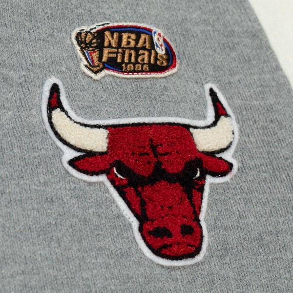 Кардиган Chicago Bulls Mitchell & Ness Full-Button - Heather Gray