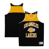 Майка Los Angeles Lakers Mitchell & Ness Hardwood Classics Heritage Color Block - Black