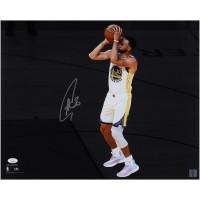 Stephen Curry Golden State Warriors Autographed Fanatics Authentic 16 x 20 Free Throw Spotlight Photograph - JSA