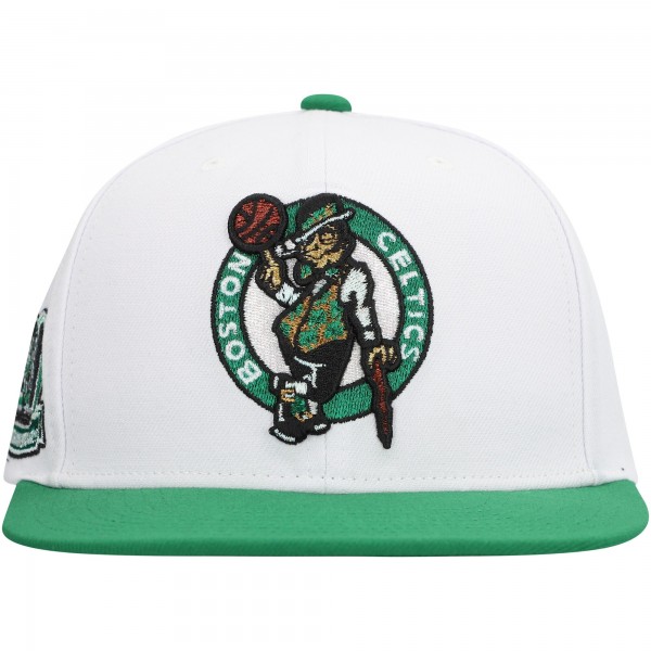 Бейсболка Boston Celtics Mitchell & Ness  Soul Logo Shine 2-Tone - White