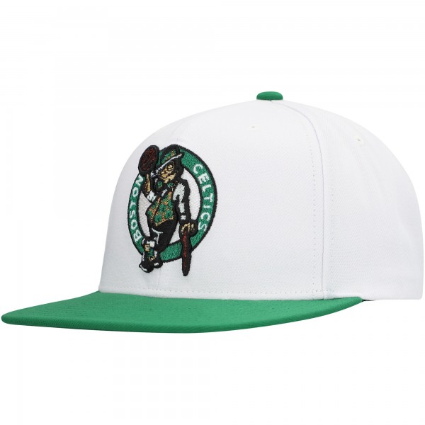 Бейсболка Boston Celtics Mitchell & Ness  Soul Logo Shine 2-Tone - White