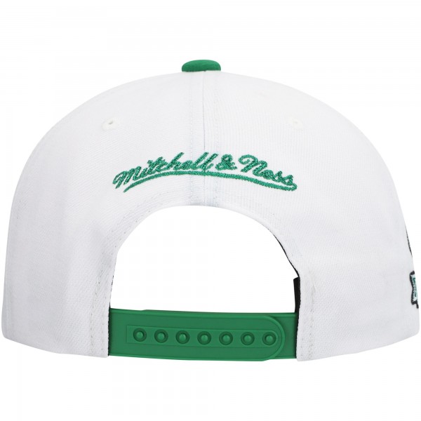 Бейсболка Boston Celtics Mitchell & Ness  Soul Logo Shine 2-Tone - White