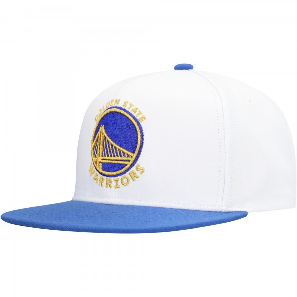 Бейсболка Golden State Warriors Mitchell & Ness  Soul Logo Shine 2-Tone - White