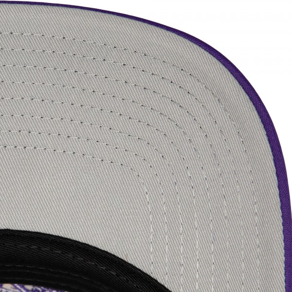 Бейсболка Los Angeles Lakers Mitchell & Ness Hardwood Classics Blocker Foam Front - White