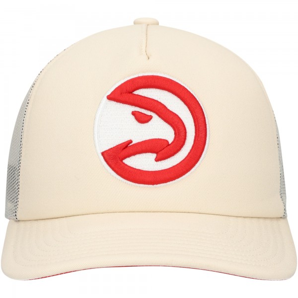 Бейсболка Atlanta Hawks Mitchell & Ness Trucker - Cream