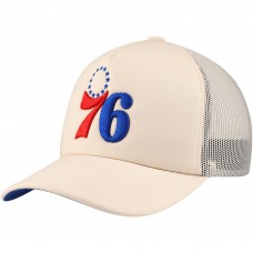 Бейсболка Philadelphia 76ers Mitchell & Ness Cream Trucker