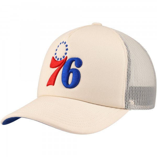 Бейсболка Philadelphia 76ers Mitchell & Ness Cream Trucker