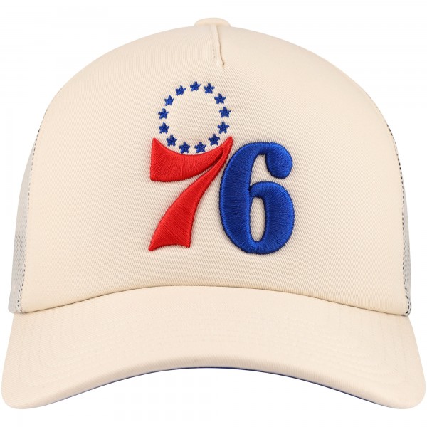 Бейсболка Philadelphia 76ers Mitchell & Ness Cream Trucker