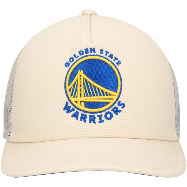 Бейсболка Golden State Warriors Mitchell & Ness Cream Trucker