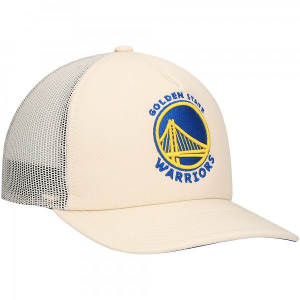Бейсболка Golden State Warriors Mitchell & Ness Cream Trucker