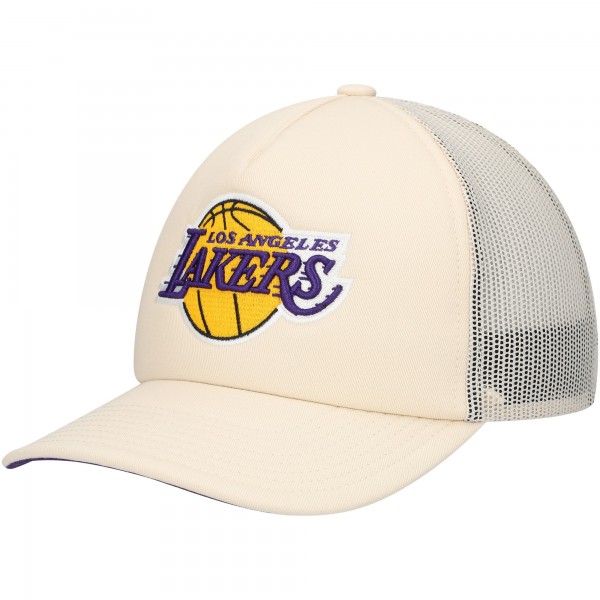 Бейсболка Los Angeles Lakers Mitchell & Ness Trucker - Cream