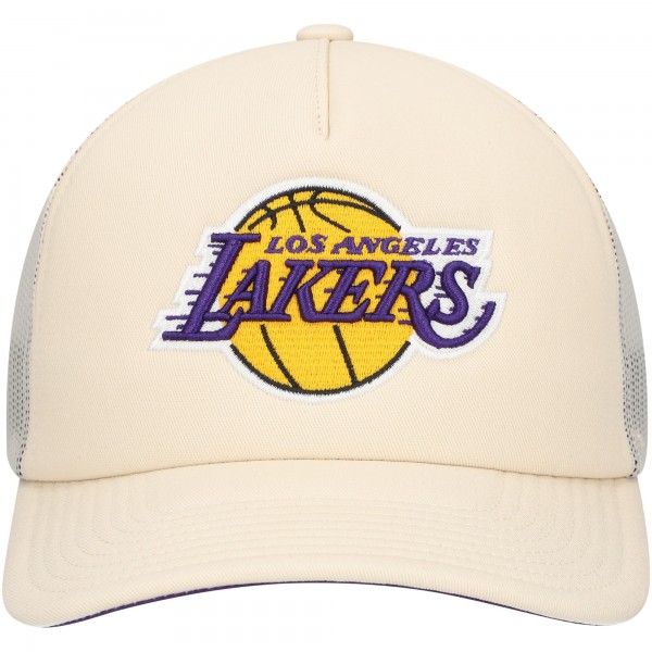 Бейсболка Los Angeles Lakers Mitchell & Ness Trucker - Cream